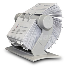 Rotační pořadač na vizitky RV-225 Rotacard ® - světle šedá barva