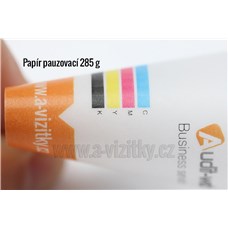 Vizitky - jednostranný tisk, pauzovací papír 285 g