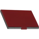 Elegantní kovový vizitkář METAL V, barva červená matná